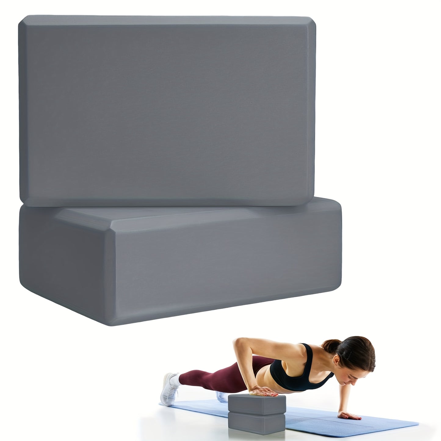 2-Piece Yoga Block Set – Lightweight Support for Every Pose