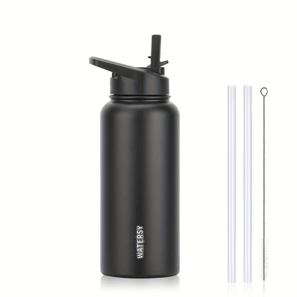 Insulated Stainless Steel Water Bottle – Wide Mouth, Leakproof Sports Flask