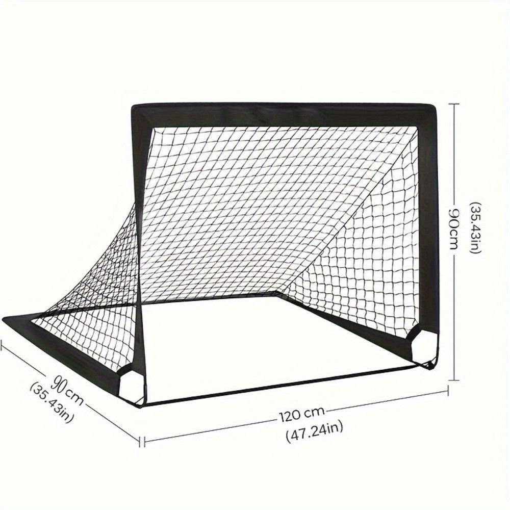 2-Pack Portable Collapsible Soccer Goals – Heavy-Duty Nylon