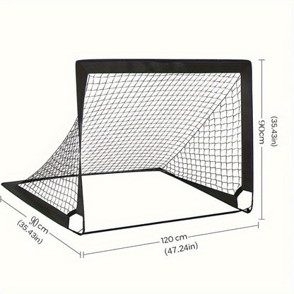 2-Pack Portable Collapsible Soccer Goals – Heavy-Duty Nylon
