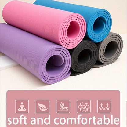 Five-Colour NBR Yoga Mat – Ultra-Comfortable Non-Slip Fitness Pad