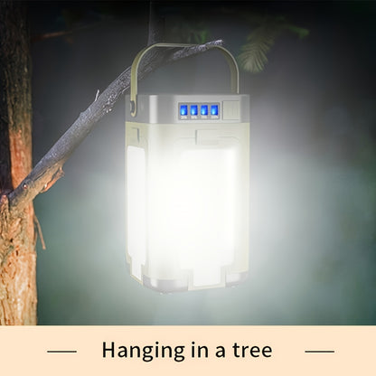 Portable Solar Rechargeable LED Camping Light with 6 Modes and Collapsible Design