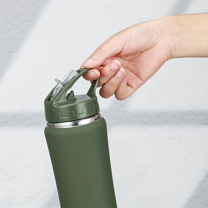 Slim-Fit Stainless Steel Insulated Water Bottle – Large Capacity Sports Flask