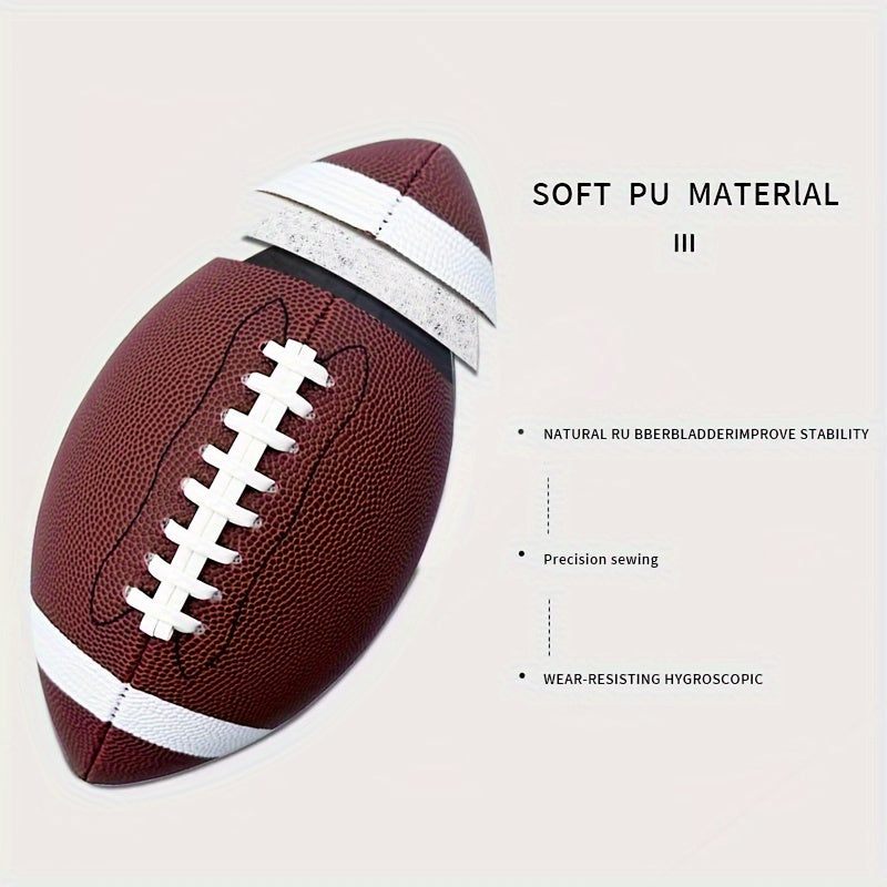 Durable PU American Football – Sizes 3, 6, 9