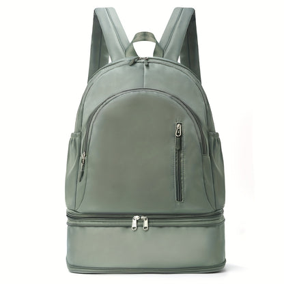 Stylish Black Backpack with Shoe Compartment