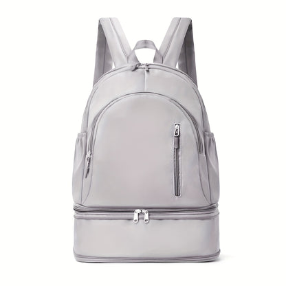Stylish Black Backpack with Shoe Compartment