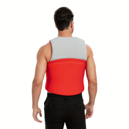 Adjustable Adult Swim Vest – Buoyancy Aid for Kayaking, Canoeing & Boating – Blue