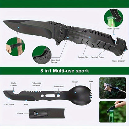 28-in-1 Survival Kit – Essential Outdoor and Emergency Gear