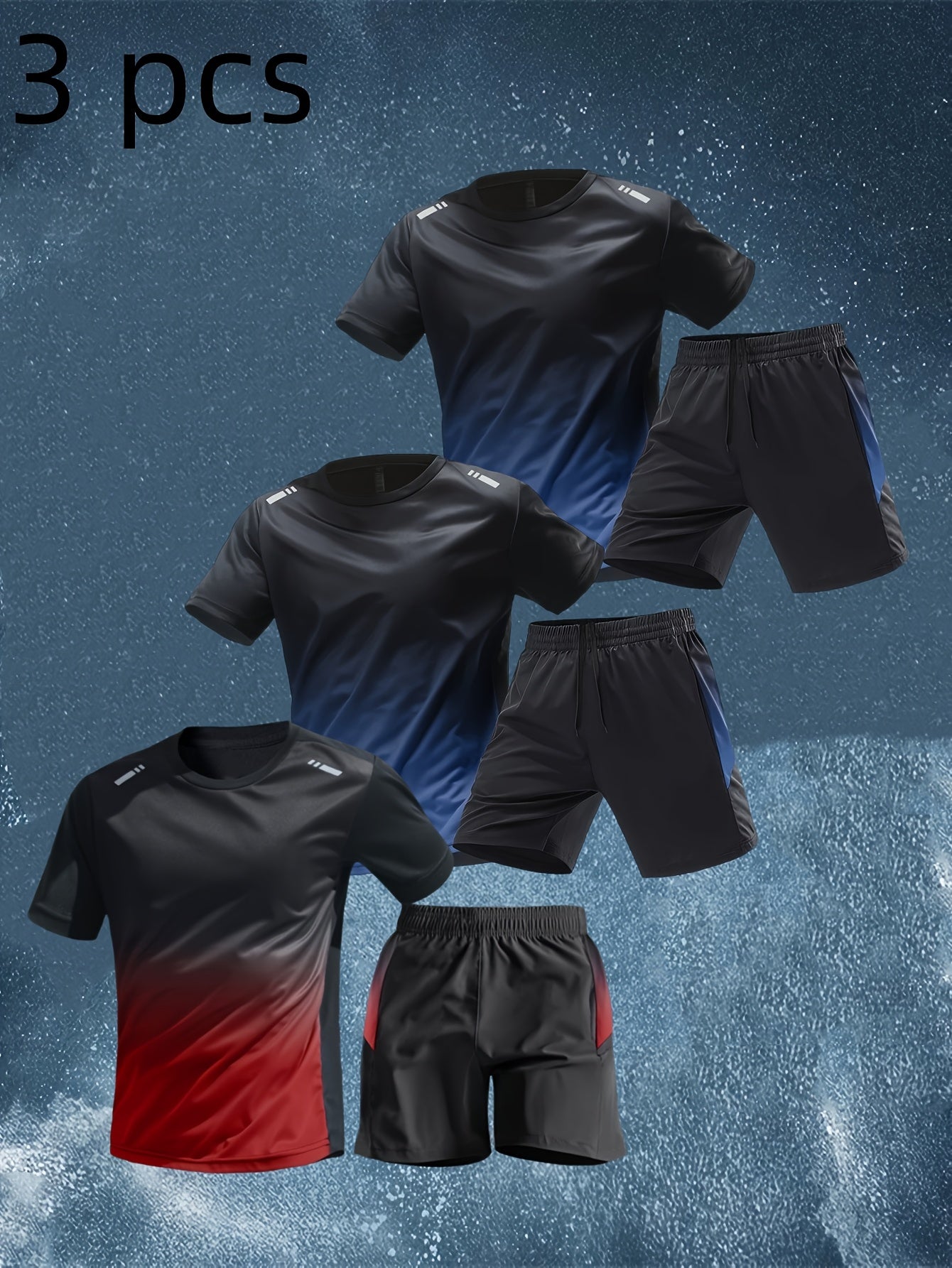 Men’s Summer Sports Set – Short Sleeve &amp; Shorts