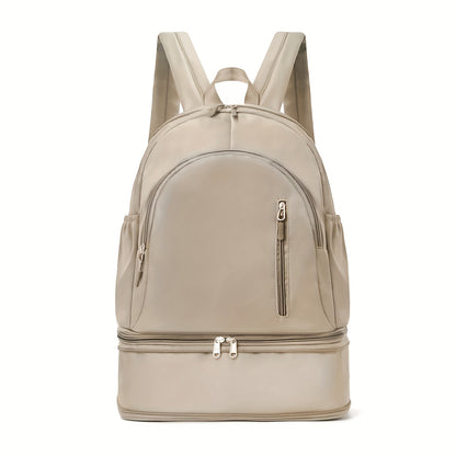 Stylish Black Backpack with Shoe Compartment