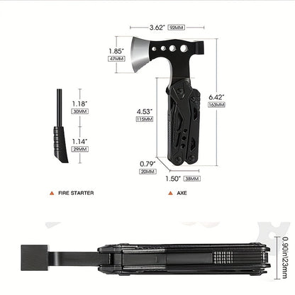 15-in-1 Stainless Steel Camping Multitool – Ultimate Outdoor Adventure Gear