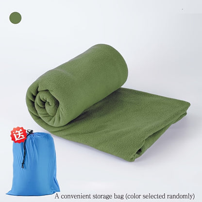 Double-Sided Fleece Sleeping Bag – Soft, Warm &amp; Portable for Camping
