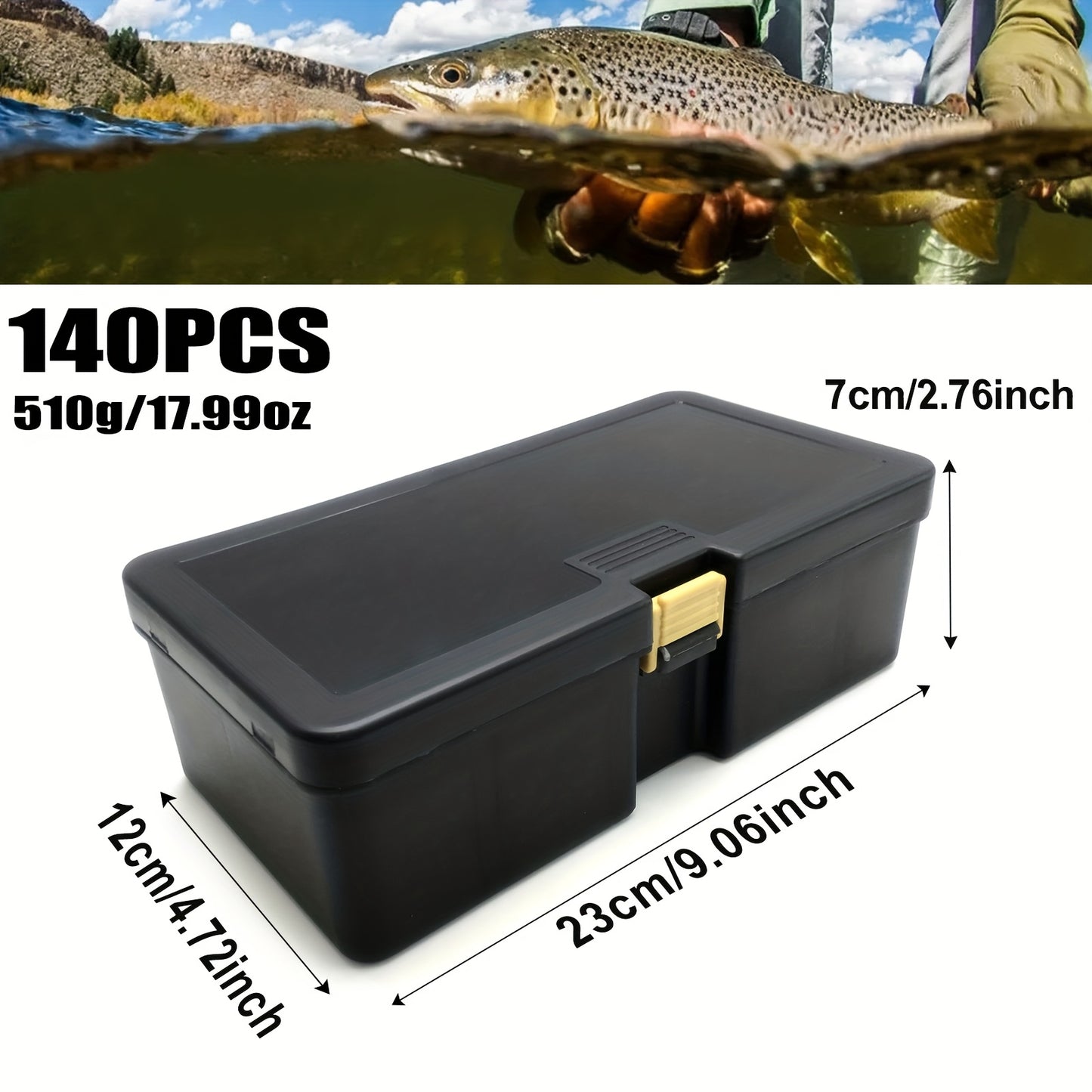 140/369-Piece Fishing Kit with Lures, Hooks, Tools & Storage Box – Saltwater & Freshwater Ready