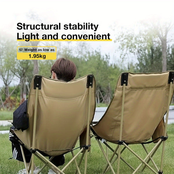 Ultra-Lightweight Portable Folding Chair – High Back with Padded Seat