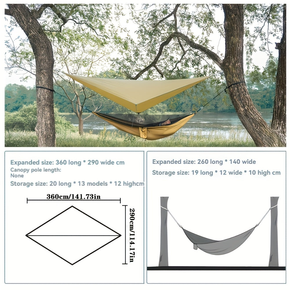 Outdoor Camping Hammock with Mosquito Net and Tarp