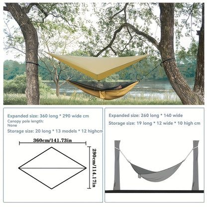Outdoor Camping Hammock with Mosquito Net and Tarp