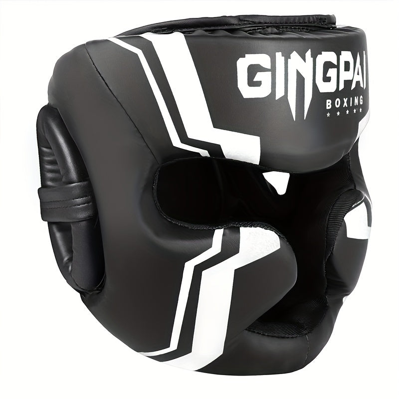 Professional Boxing Head Guard – Thick PU Protection for Sparring & Muay Thai