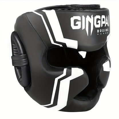 Professional Boxing Head Guard – Thick PU Protection for Sparring & Muay Thai
