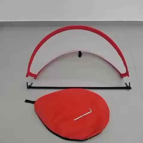 Portable Foldable Soccer Goal – Black Mesh Design