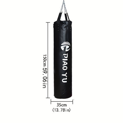 Hanging Leather Punching Bag – Boxing & Fitness Training Sandbag