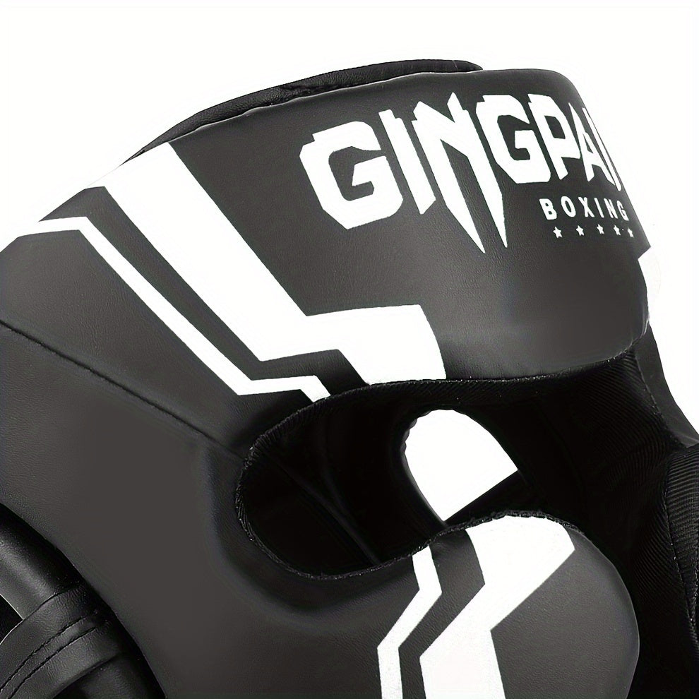 Professional Boxing Head Guard – Thick PU Protection for Sparring & Muay Thai