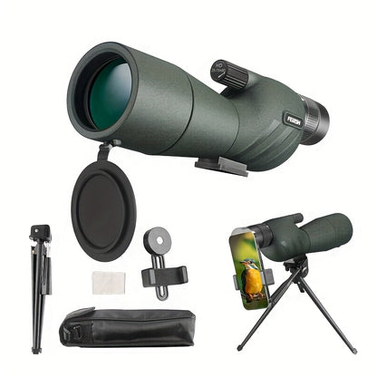 25–75x60 HD Spotting Scope with Tripod & Phone Mount – Long Range Birdwatching & Target Viewing