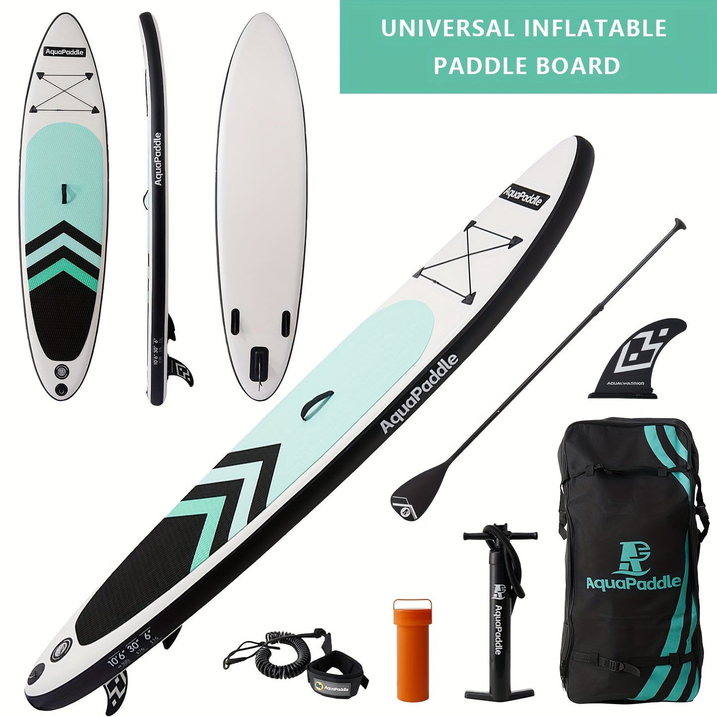 All-Purpose White PVC Paddle Board – Lightweight & Durable