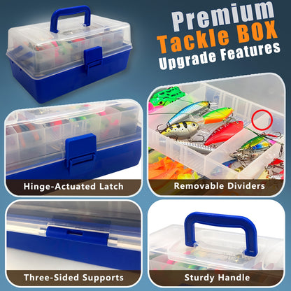 Mixed Color Fishing Accessories Kit – Lures & Tools for Saltwater & Freshwater