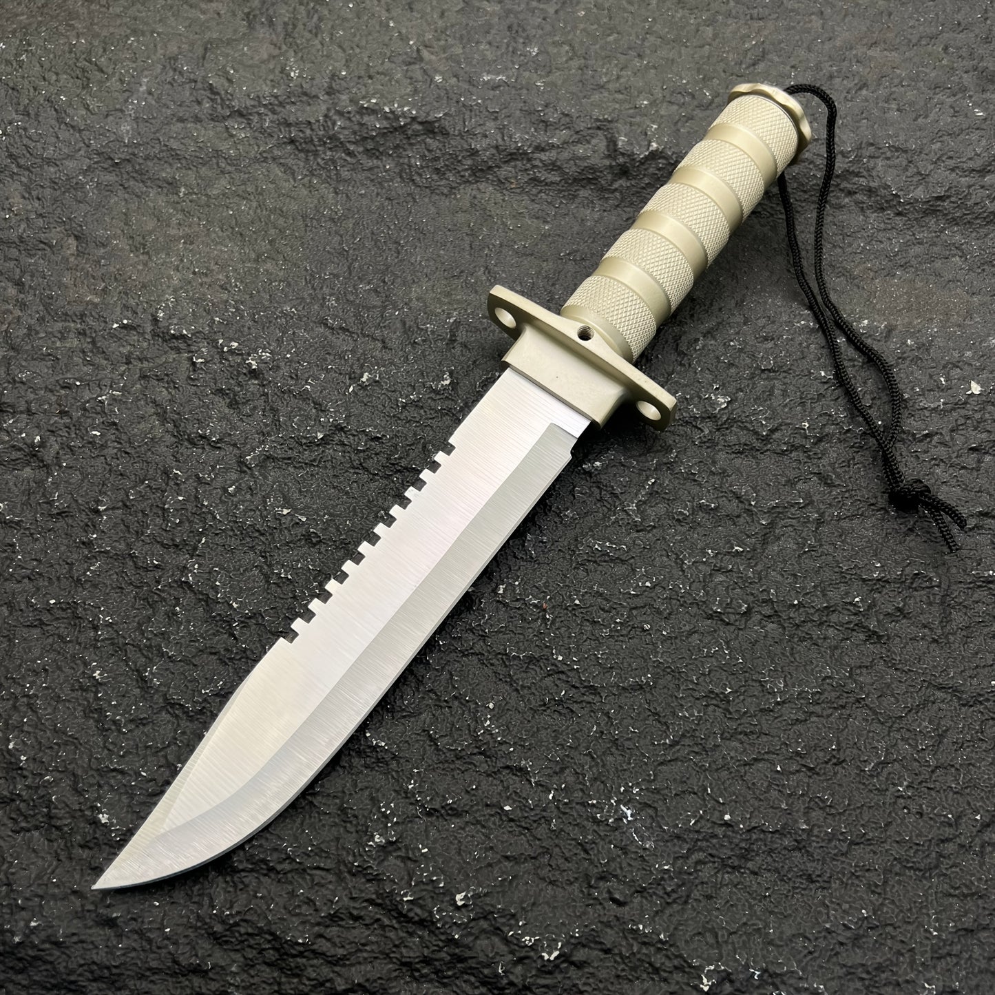 Premium Multi‑Use Outdoor Survival Knife with Compass & Matches – Fixed Blade Camping Knife