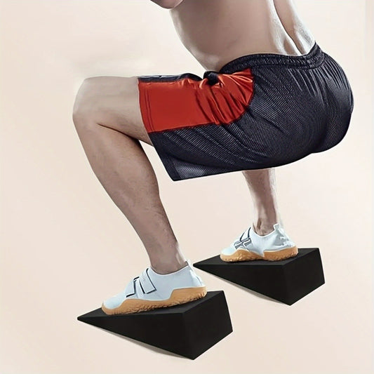 2-Piece Adjustable Squat &amp; Calf Extension Boards – Stable Support for Training