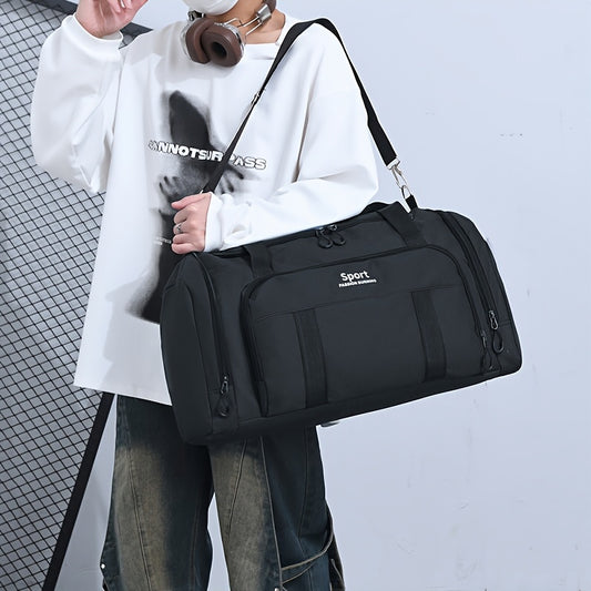 Sports Handheld Fitness Bag with Shoe Compartment – Large Capacity Travel &amp; Gym Bag