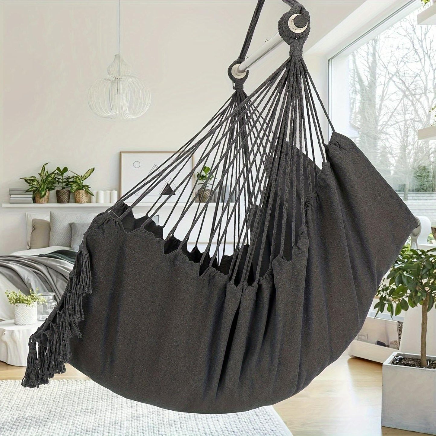 Hanging Hammock Chair Swing with Cushions