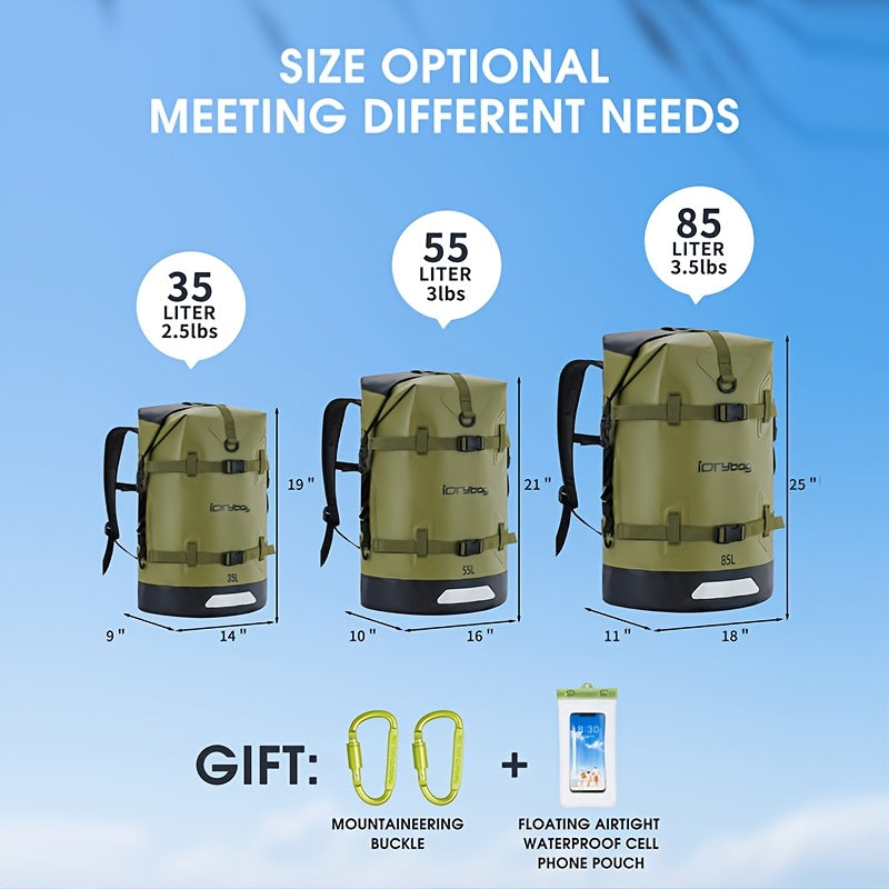 High-Quality Waterproof Backpack – Submersible Dry Bag for Travel, Kayaking & Paddleboarding – 50L