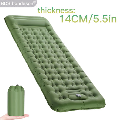 Single-Person Self-Inflating Camping Mattress – Extra-Thick &amp; Portable