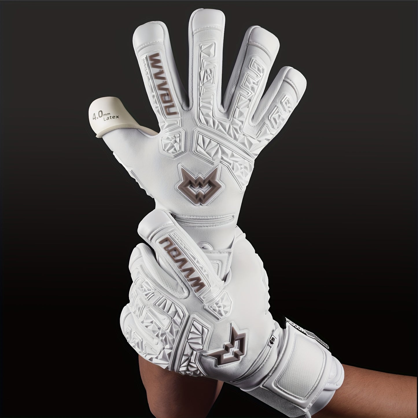 High-Performance Goalkeeper Gloves with Finger Protection and Sticky Latex Grip