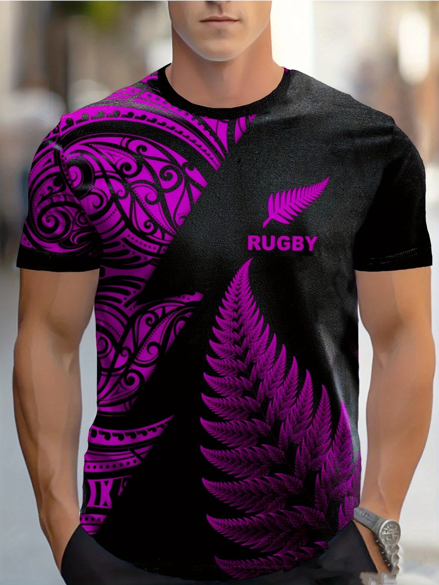 Men’s Graphic Rugby T-Shirt