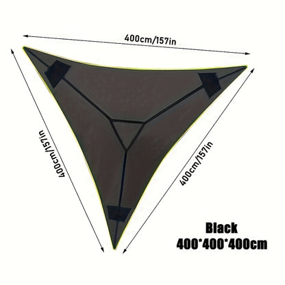Multi-Person Triangular Hammock with Mesh Storage Bags