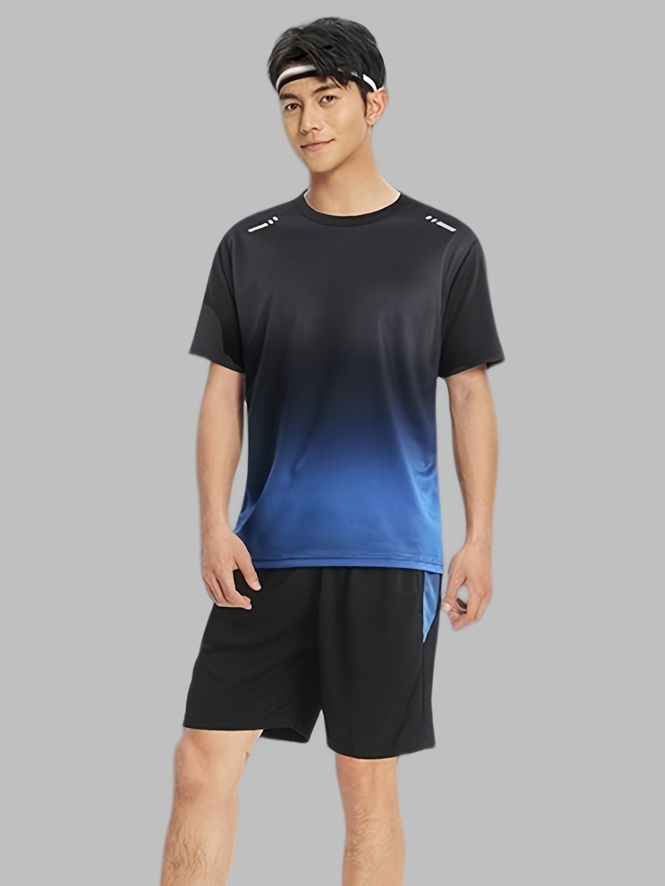 Men’s Summer Sports Set – Short Sleeve &amp; Shorts