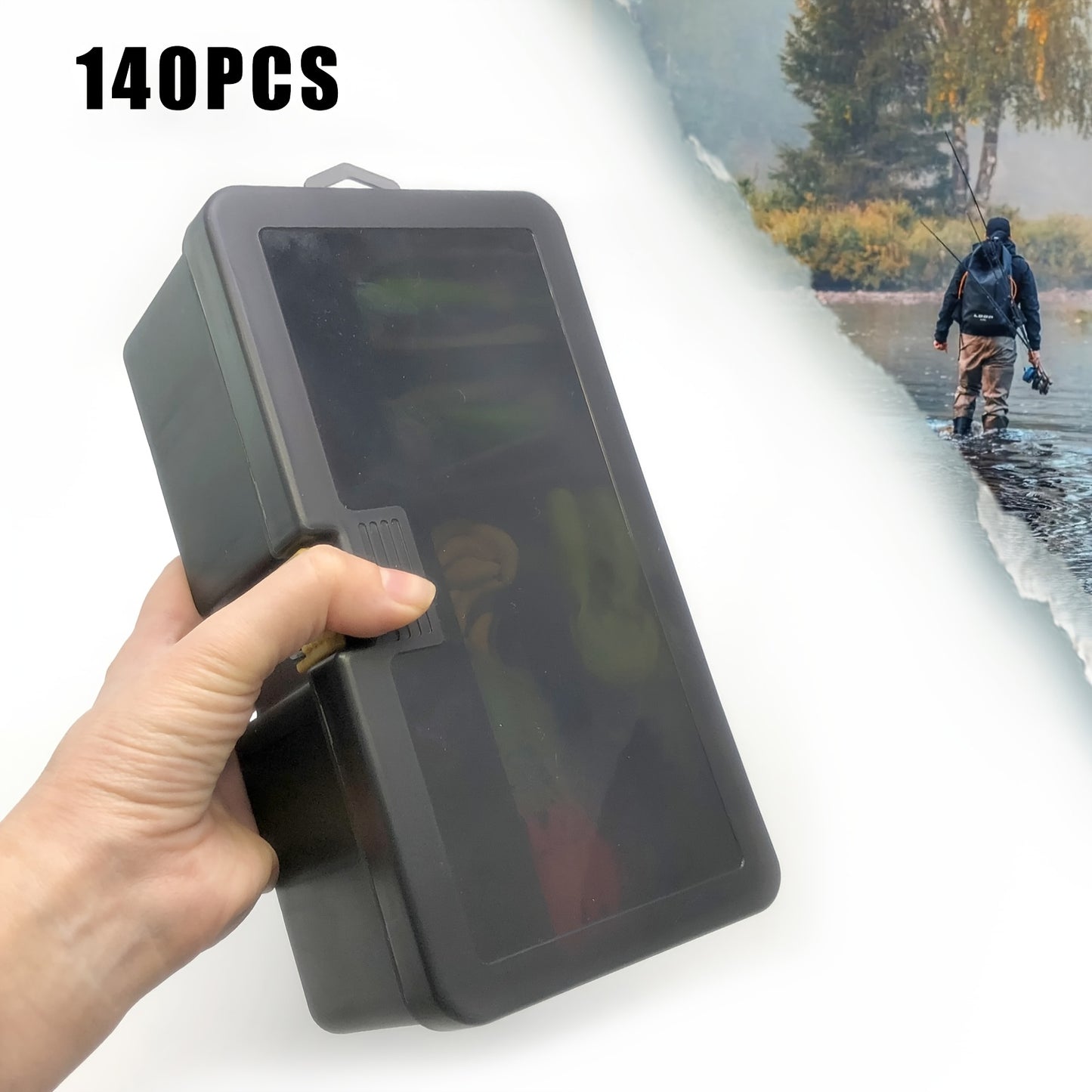 140/369-Piece Fishing Kit with Lures, Hooks, Tools & Storage Box – Saltwater & Freshwater Ready