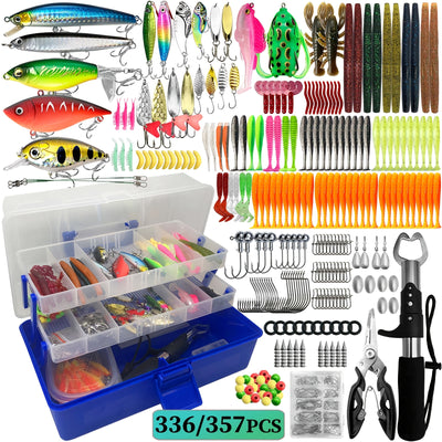 Mixed Color Fishing Accessories Kit – Lures & Tools for Saltwater & Freshwater