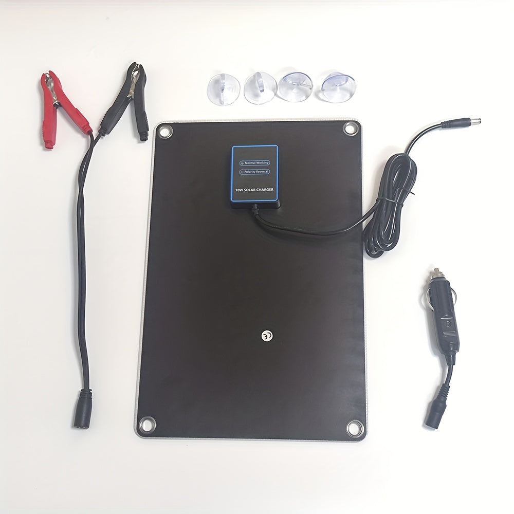 10W Solar Car Battery Charger and Maintainer