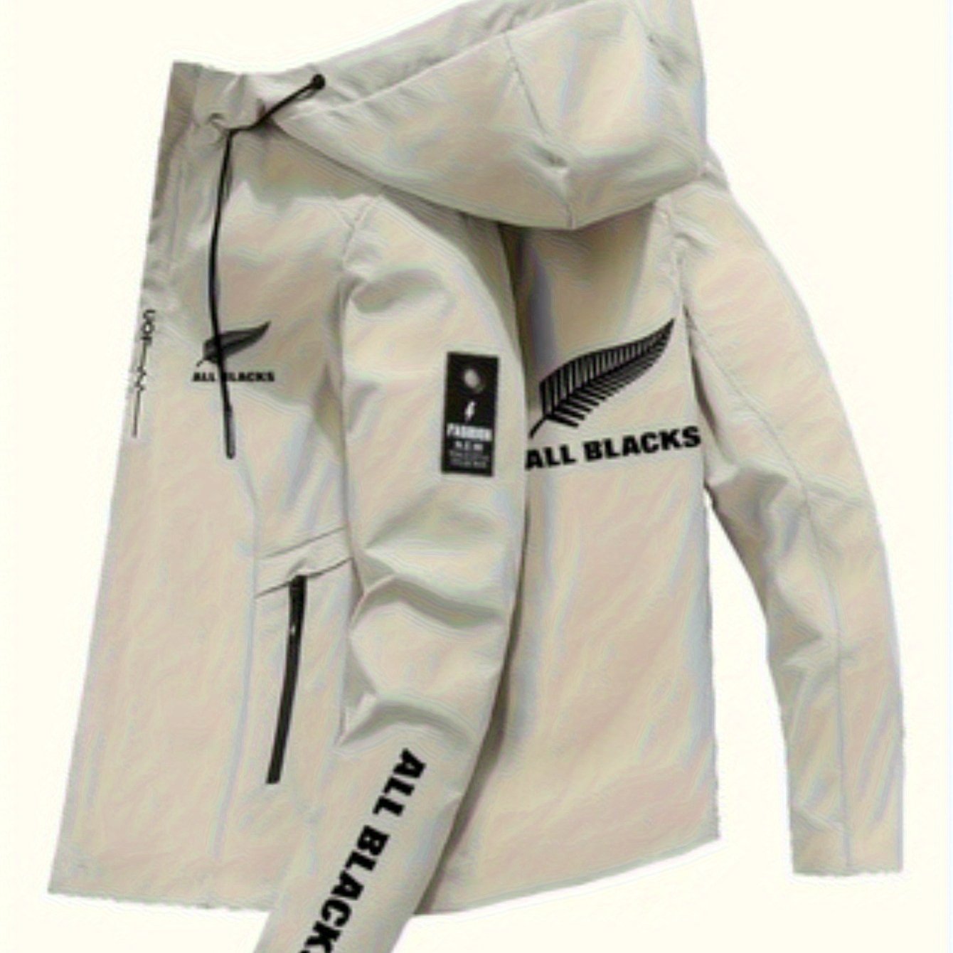 Men’s Rugby Hooded Windbreaker Jacket