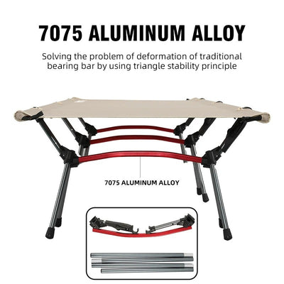 Aluminium Alloy Folding Camping Cot – Portable &amp; Comfortable