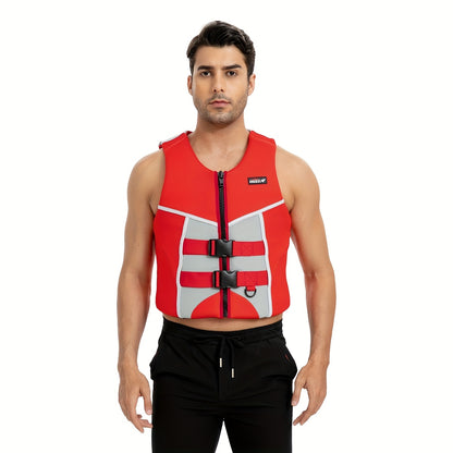 Adjustable Adult Swim Vest – Buoyancy Aid for Kayaking, Canoeing & Boating – Blue