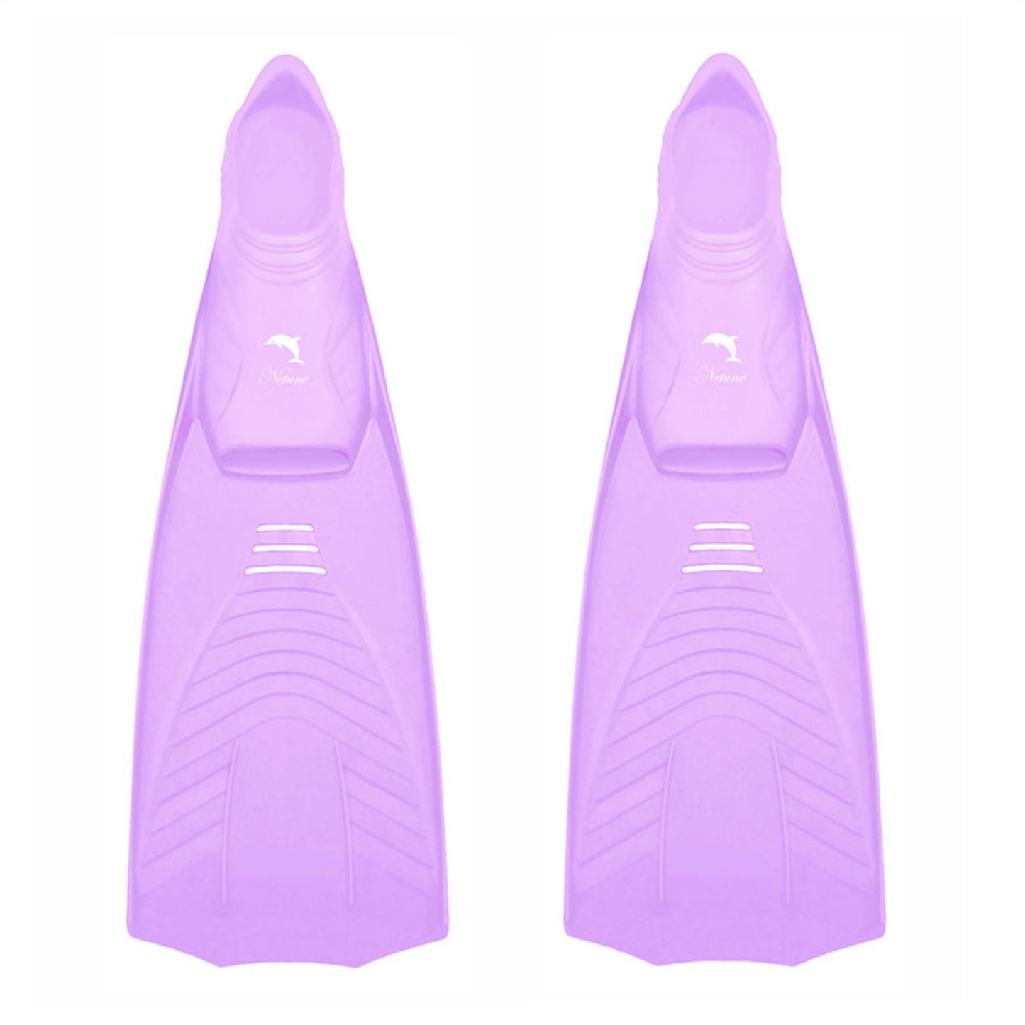 Mid-Length Full-Foot Swimming & Snorkeling Fins – Rubber & PP – Mixed Color