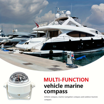 Multi-Functional Marine Compass for Boats and Cars