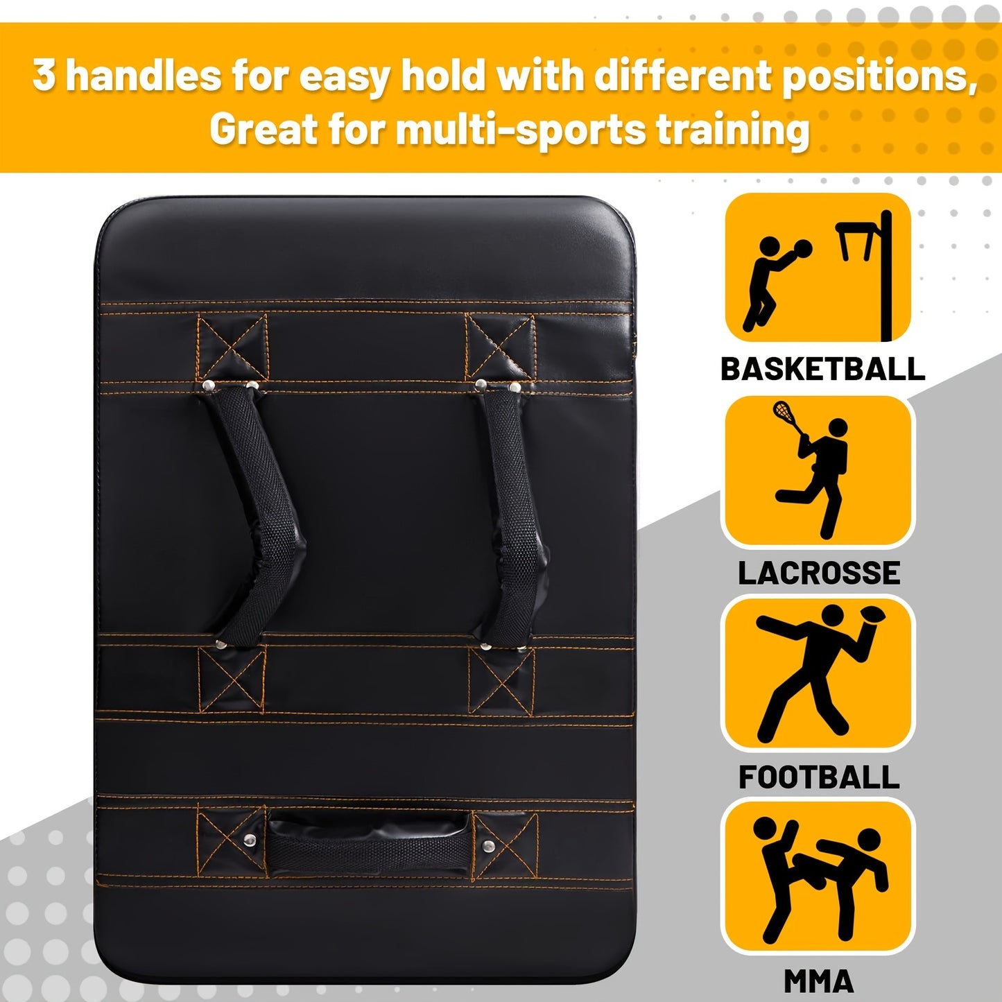 Multi-Sport Training Pad with Handles – PU Material, Unisex Adults