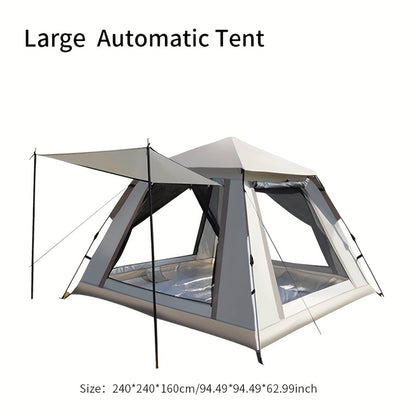 Automatic Beach Tent for 3–4 People – Quick-Fold Portable Shelter