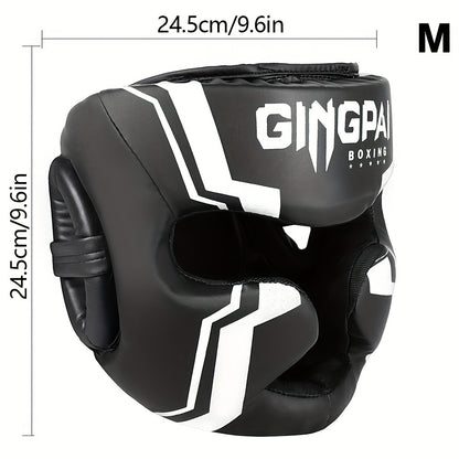 Professional Boxing Head Guard – Thick PU Protection for Sparring & Muay Thai