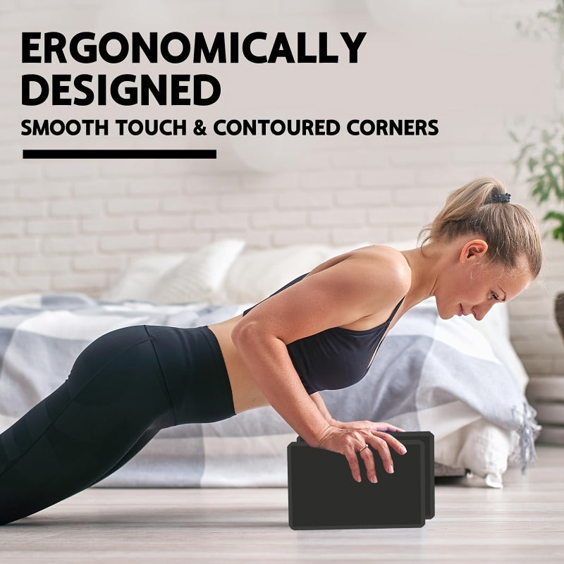 2-Piece Yoga Block Set – Lightweight Support for Every Pose
